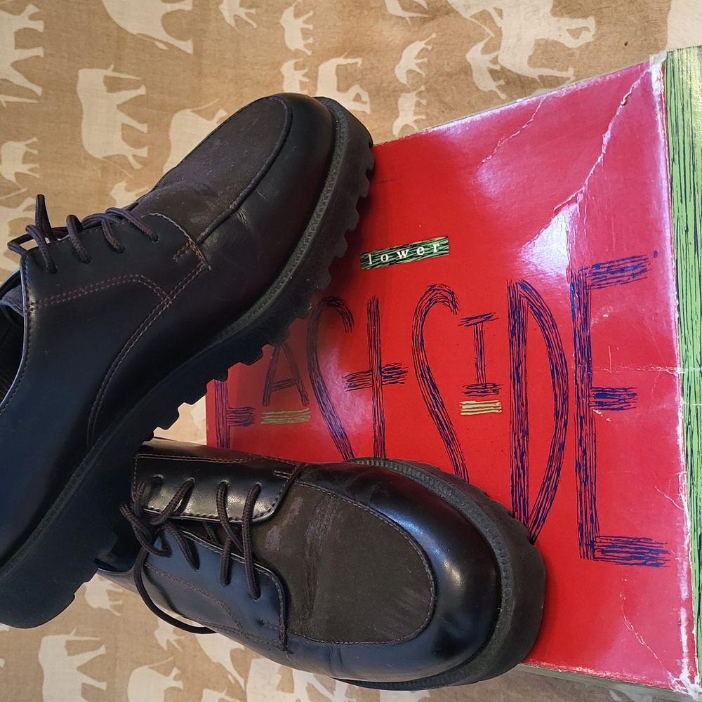 Womens Black Leather Shoes